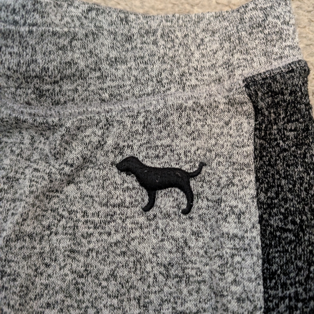 3 For $18 PINK Victoria's Secret Gray Joggers with Black Stripe - Picture 3 of 7
